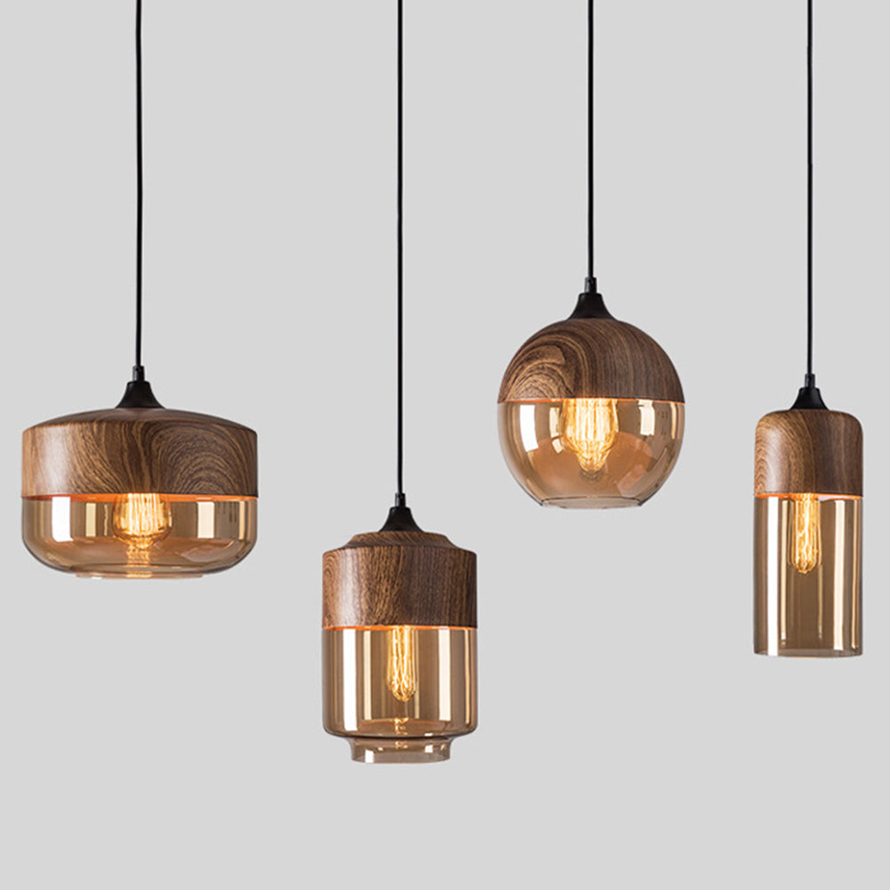 Lumetis Wooden Pendant Light