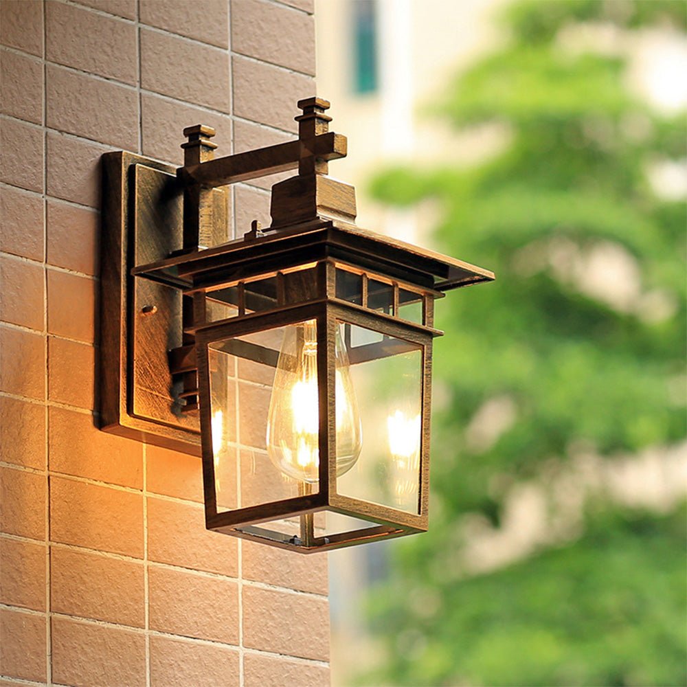 Silvax Lantern Outdoor Wall Light