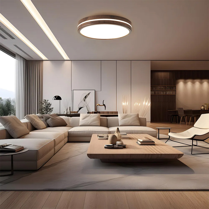 Zoulon Wooden Japandi Ceiling Light