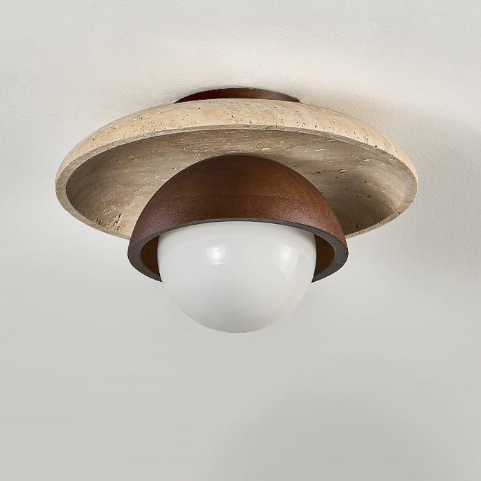 Menosa Travertine Ceiling Light