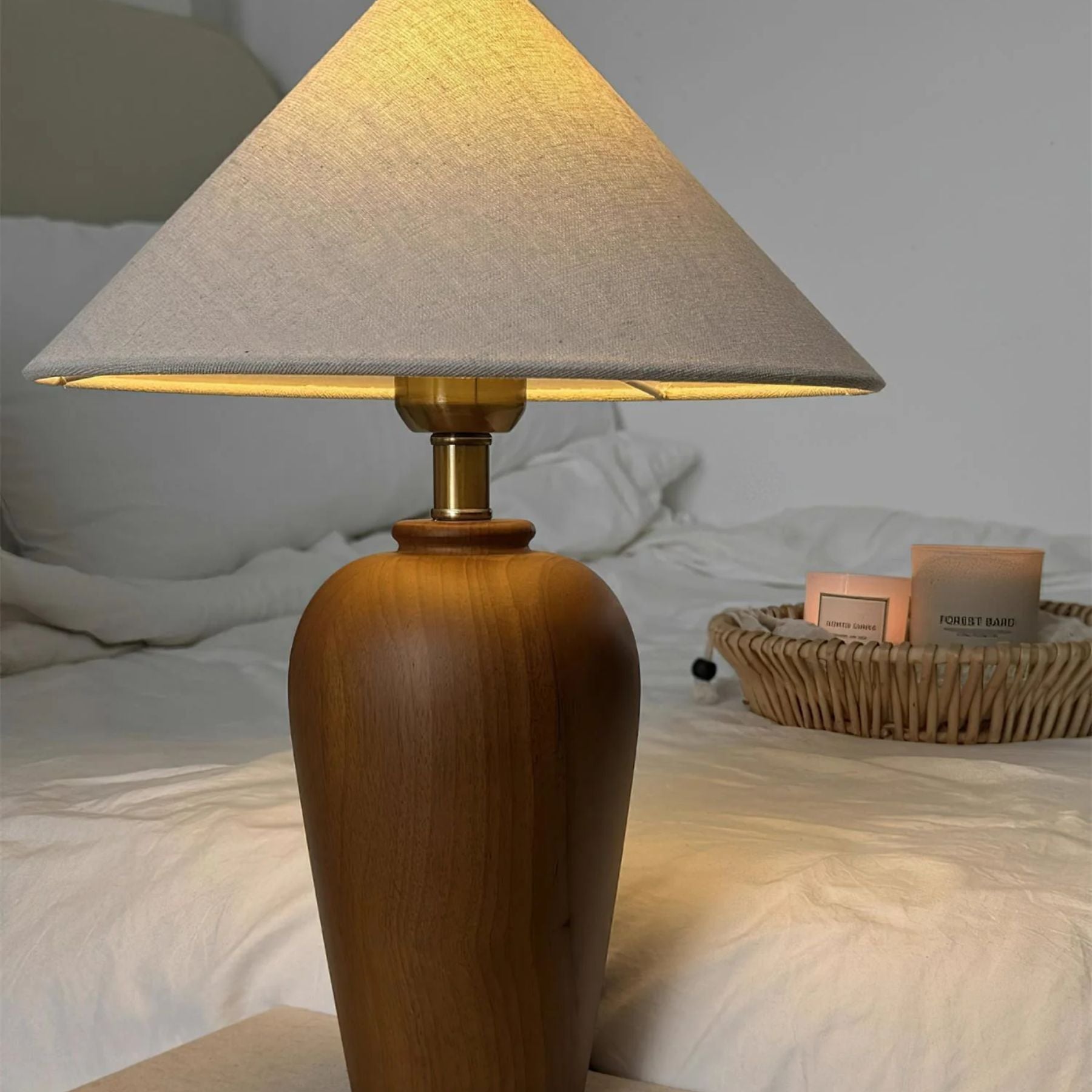 Brevo Wooden Table Lamp