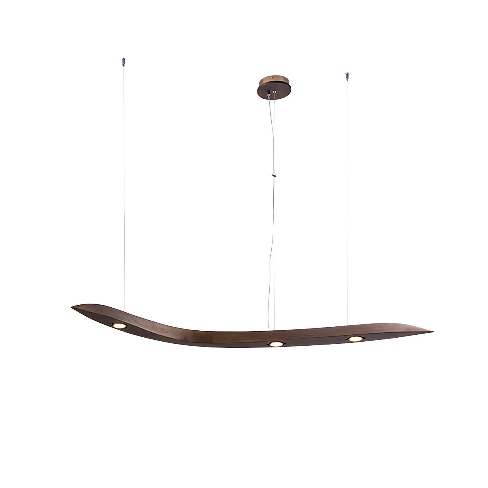 Weloma Wave Wooden Pendant Light