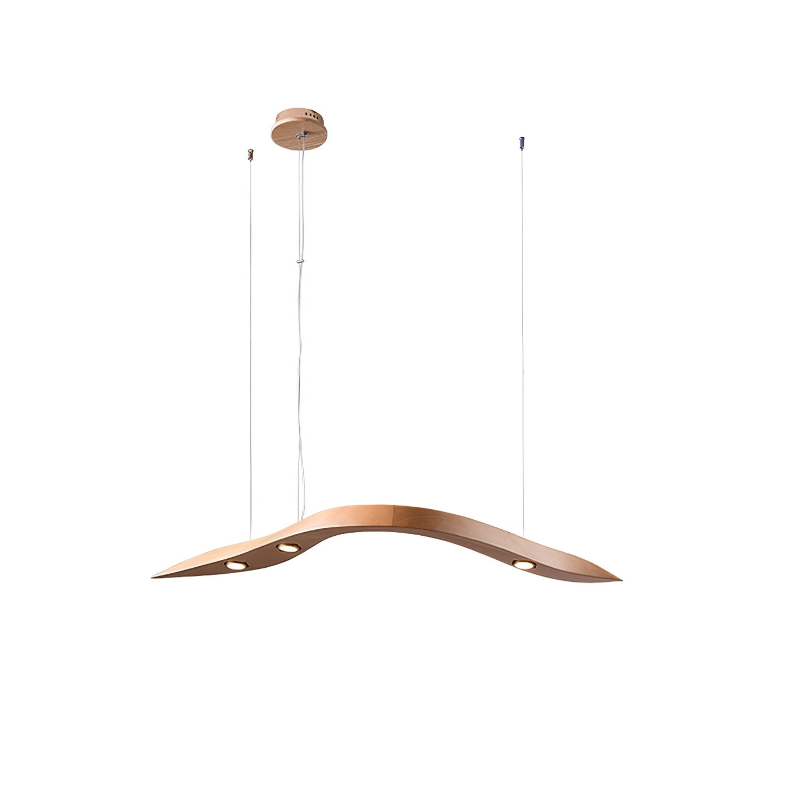 Weloma Wave Wooden Pendant Light