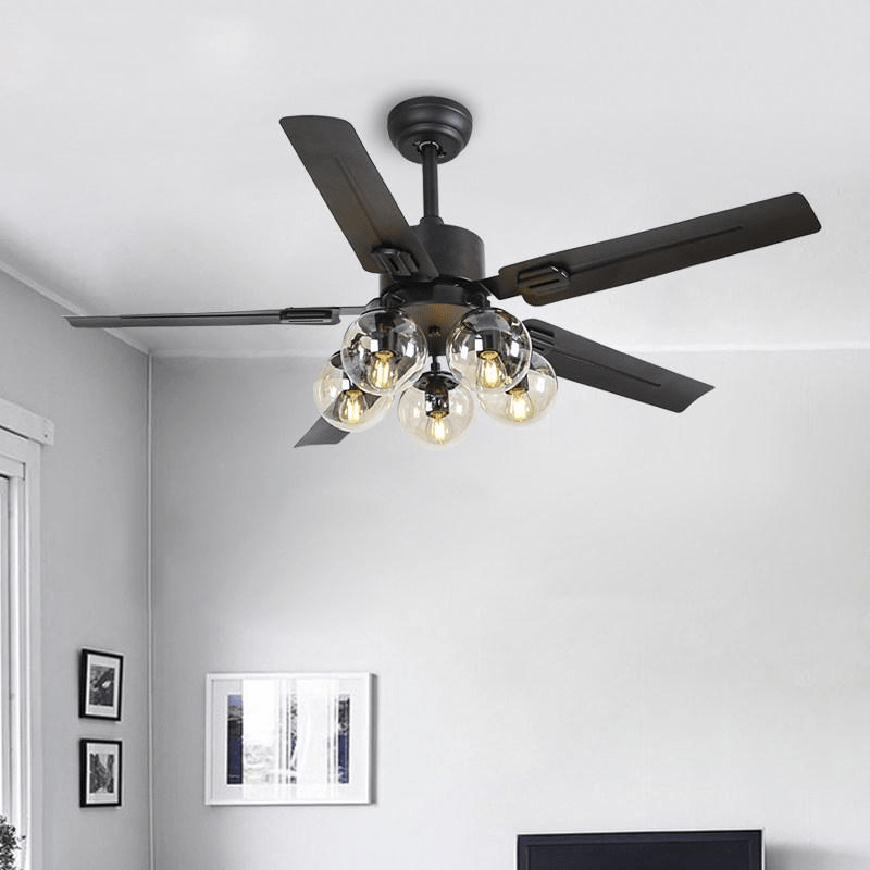 Elson Vintage Black Ceiling Fan