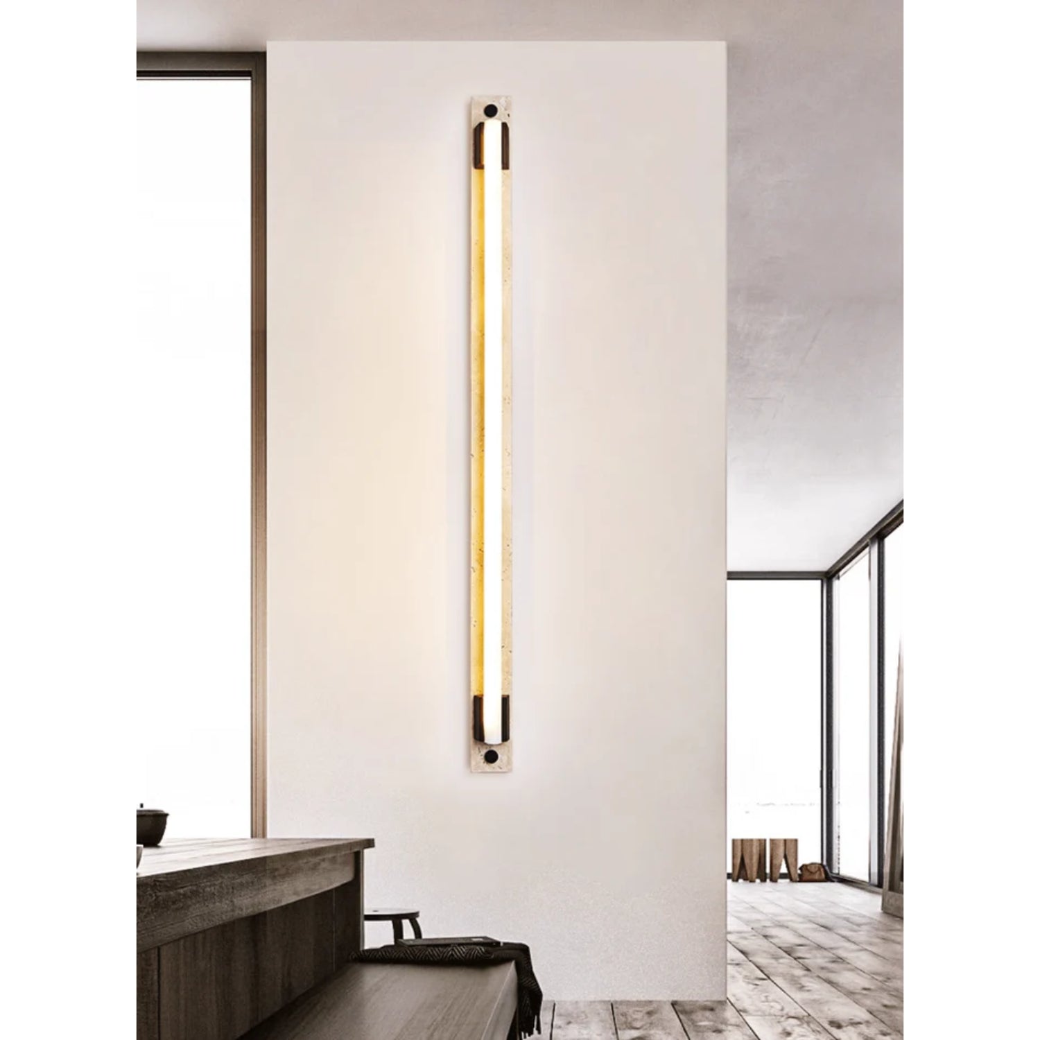 Fomessi Natural Stone Wall Light