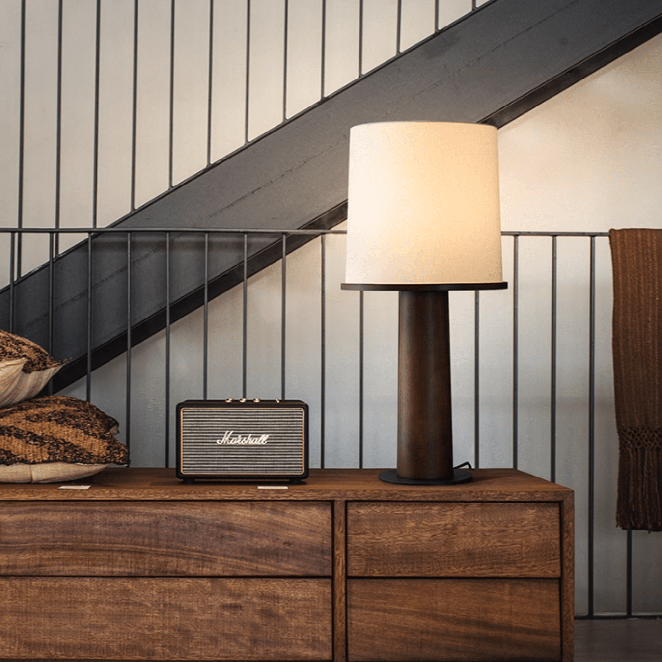 Teza Wooden Table Lamp