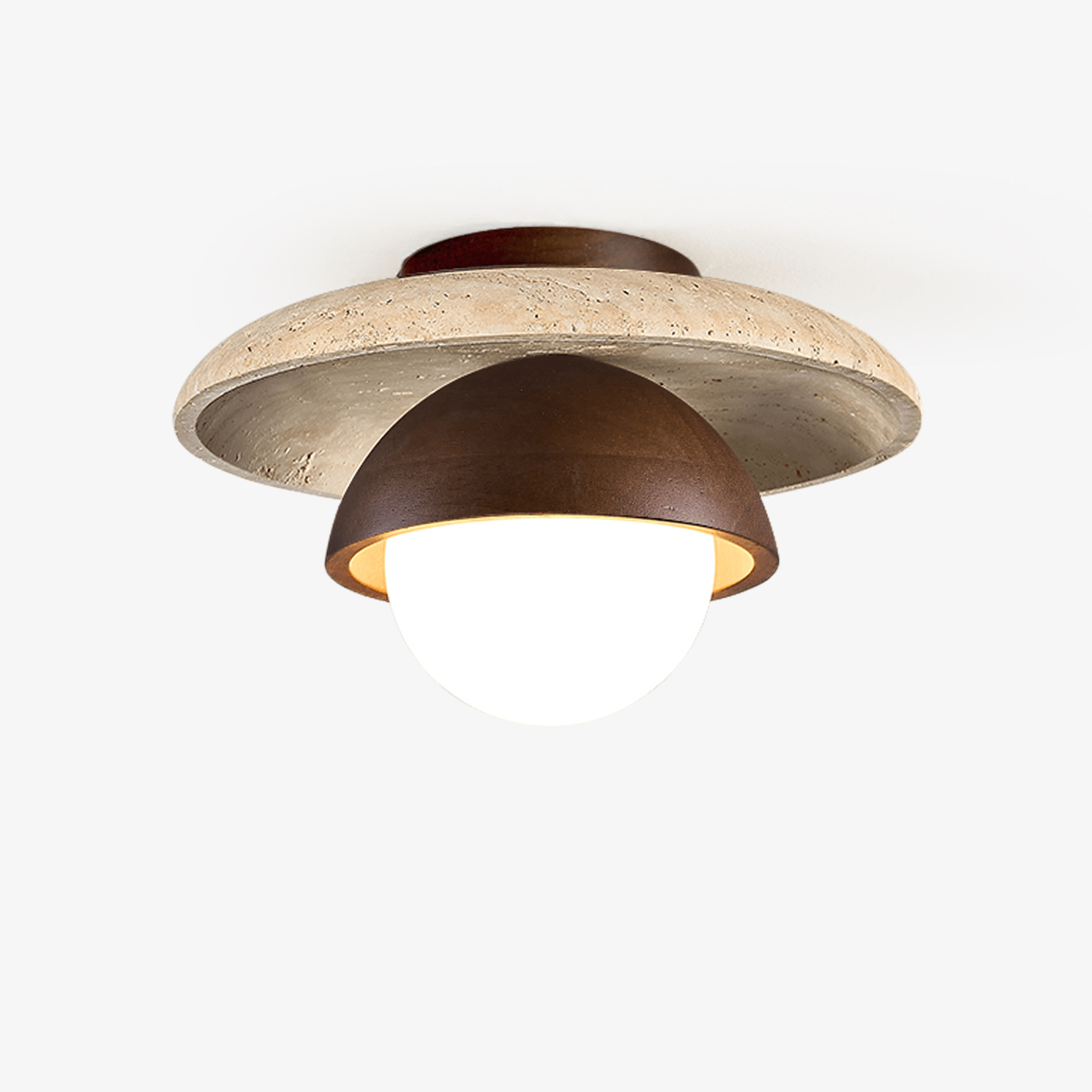 Menosa Travertine Ceiling Light