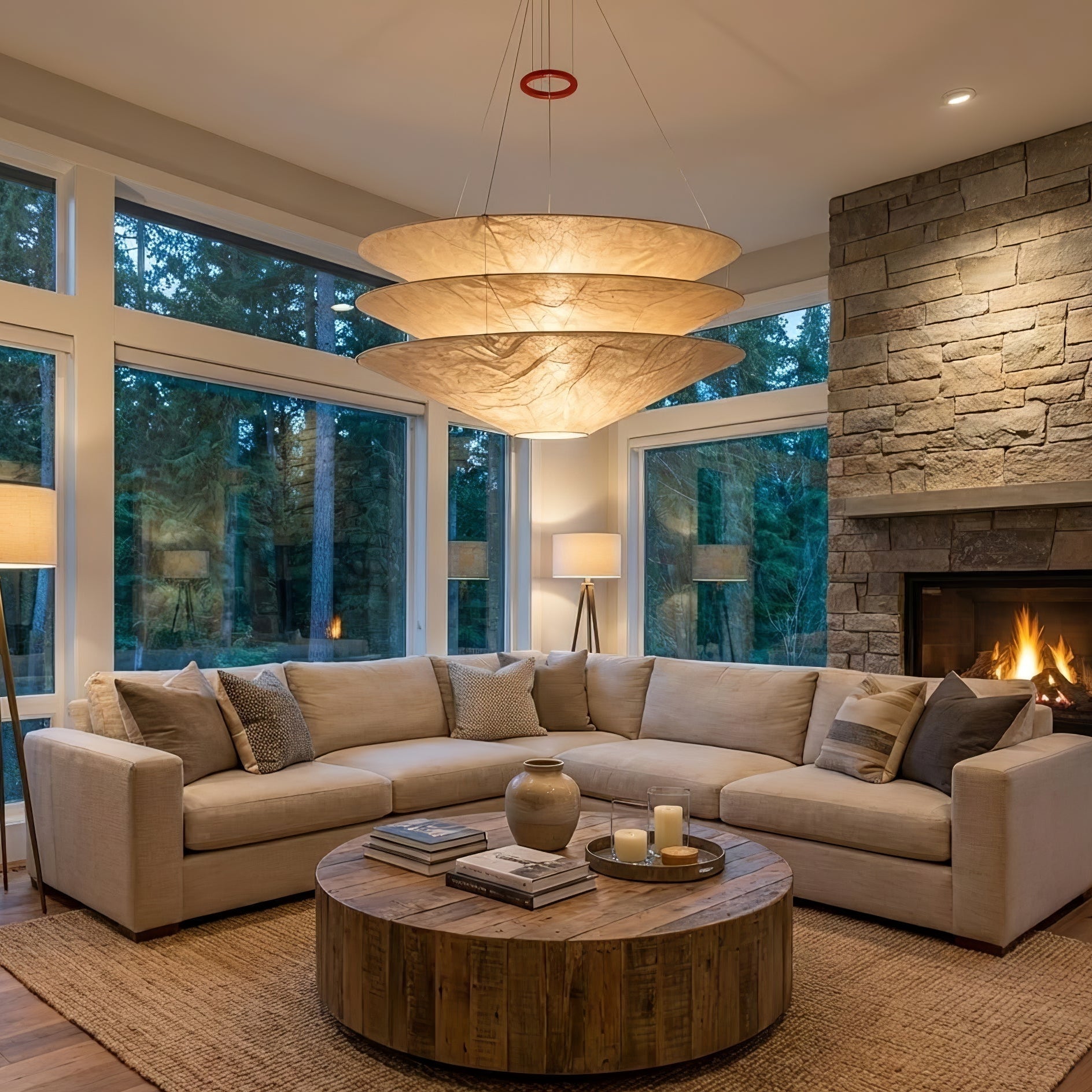Seda Silk Pendant Light