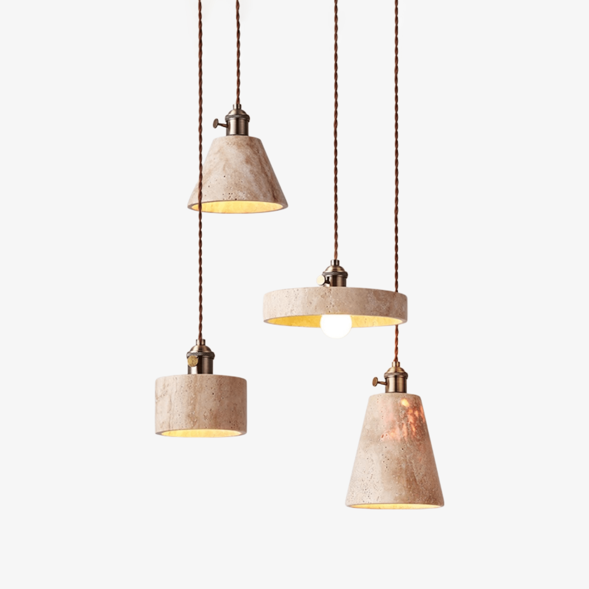 Cellos Travertine Pendant Light