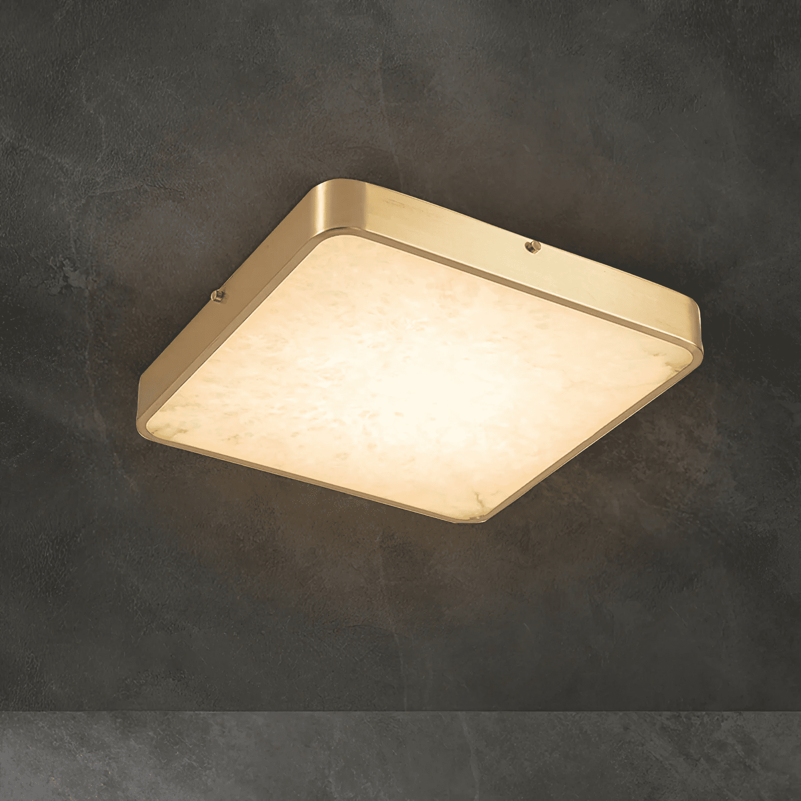 Hexano Alabaster Ceiling Light