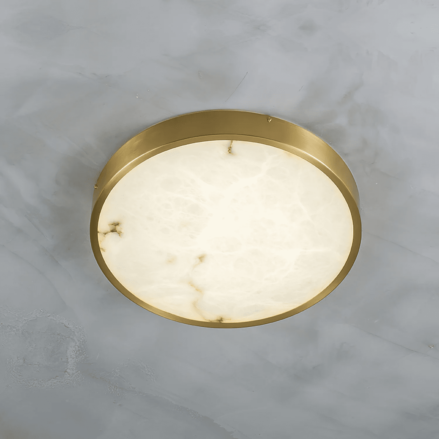 Hexano Alabaster Ceiling Light