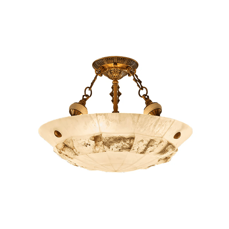 Lyrecos Sculptural Alabaster Ceiling Light