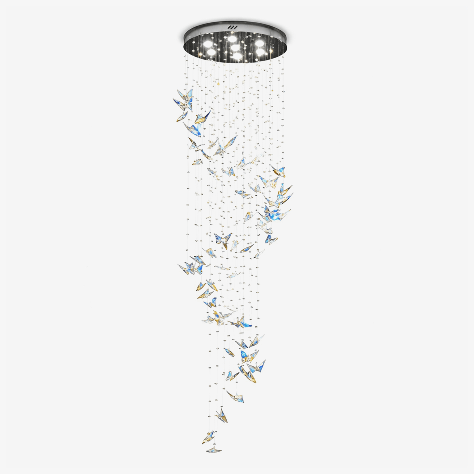 Crystal Butterflies Pendant Light