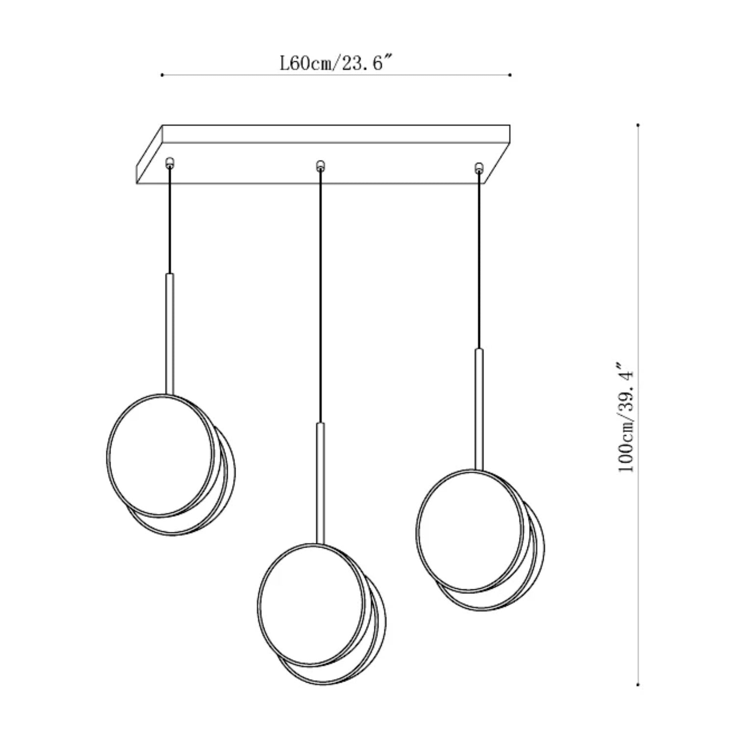 DuoDisc Pendant Light