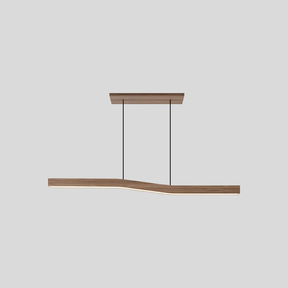 Waveline Wooden Japandi Pendant Light