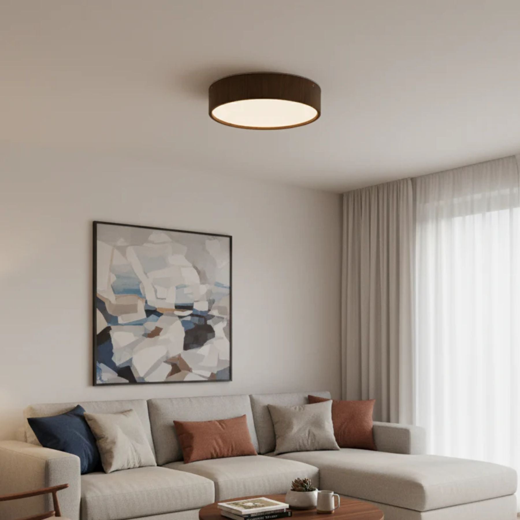 Clazo Wooden Japandi Style Ceiling Light