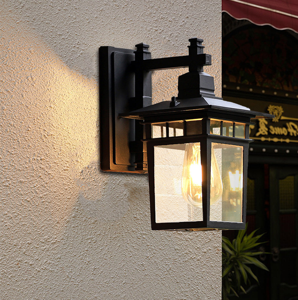 Silvax Lantern Outdoor Wall Light
