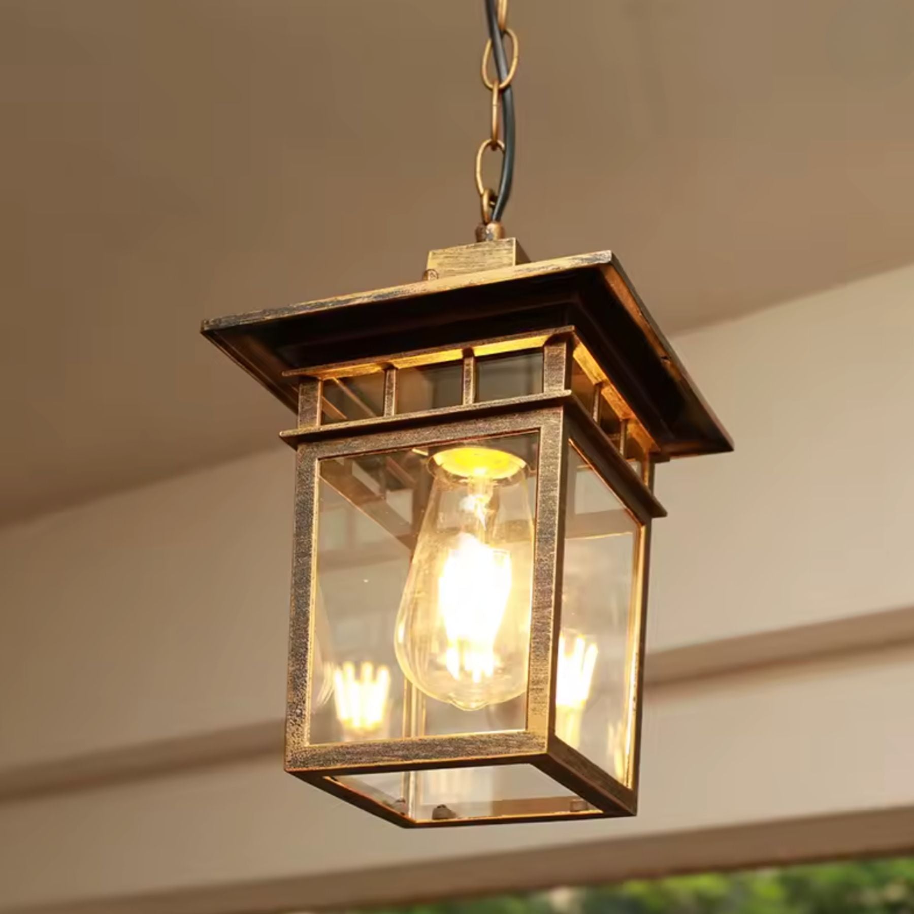 Silvax Lantern Outdoor Wall Light