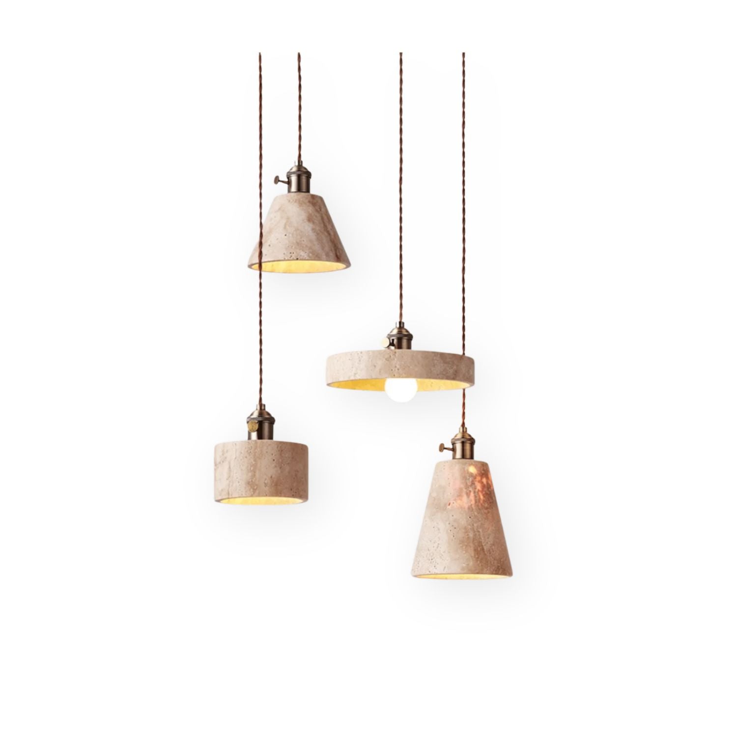 Cellos Travertine Pendant Light