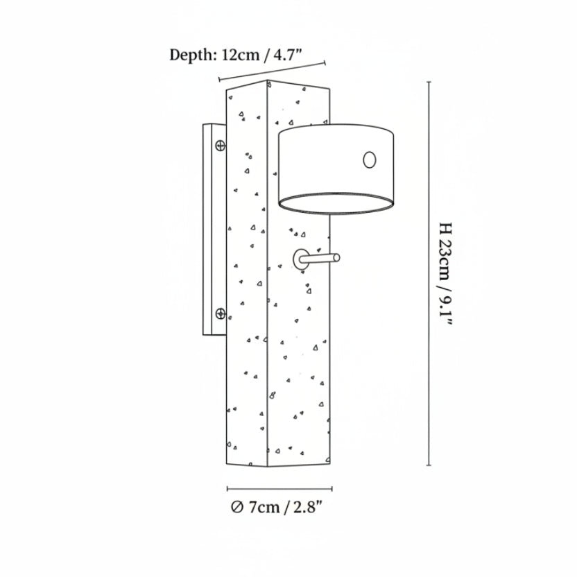 Rexis Travertine Wall Light