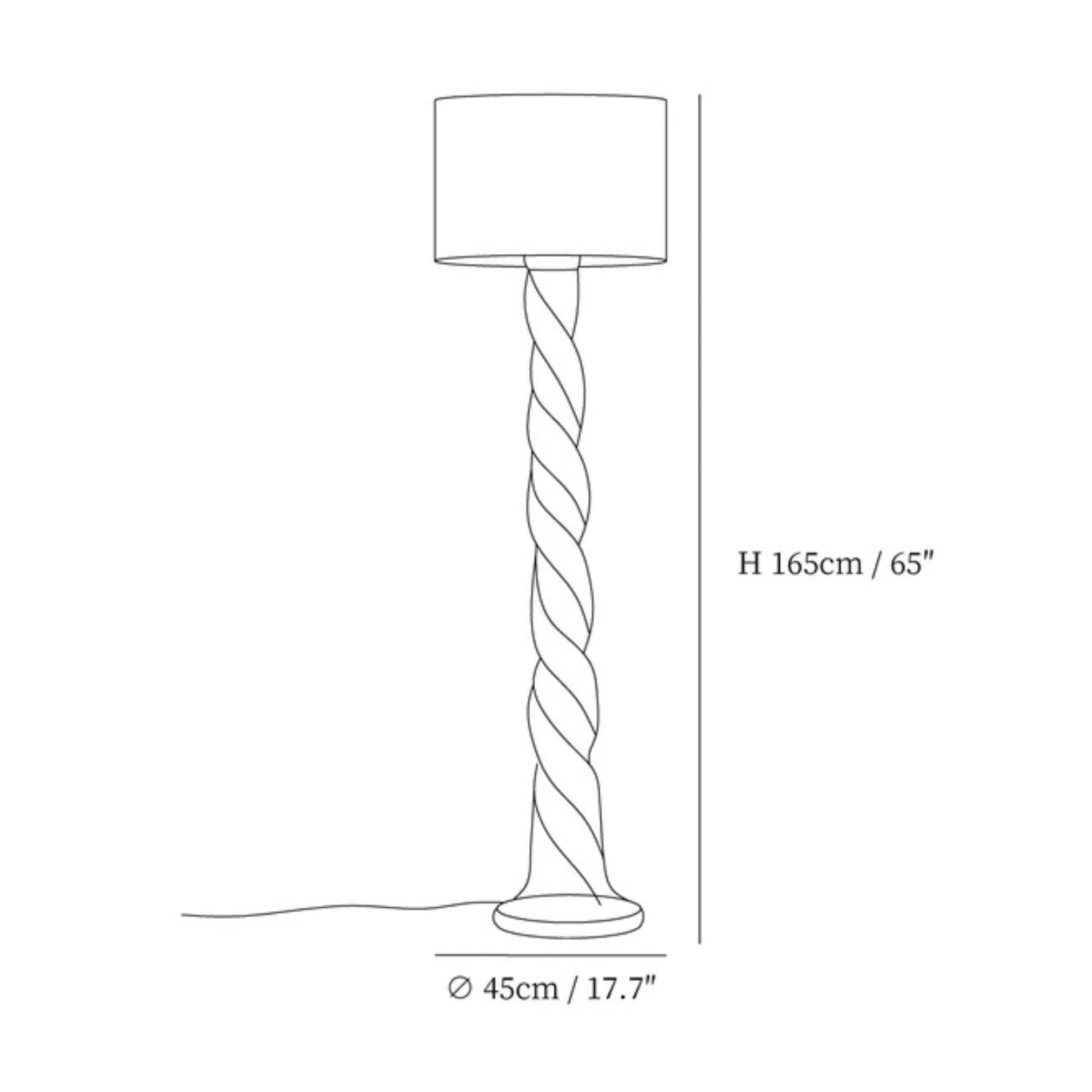 Yesoni Twist Floor Lamp