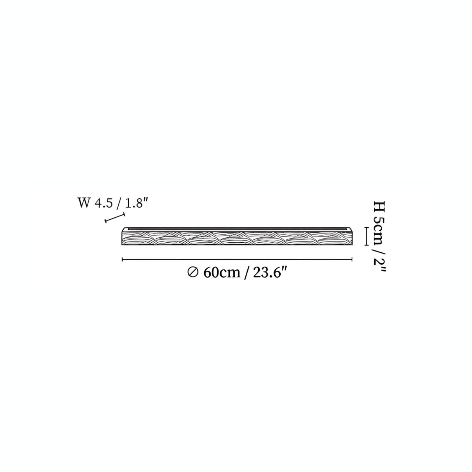 Meron Linear Wooden Wall Light