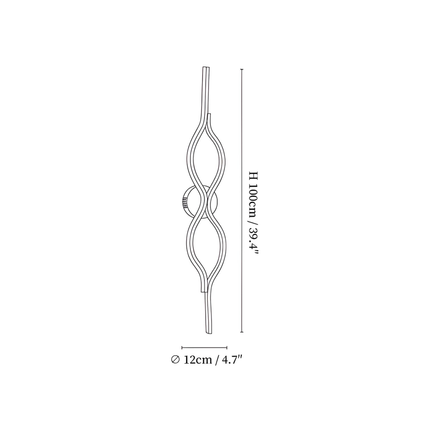 Nexo Wave Brass Wall Light