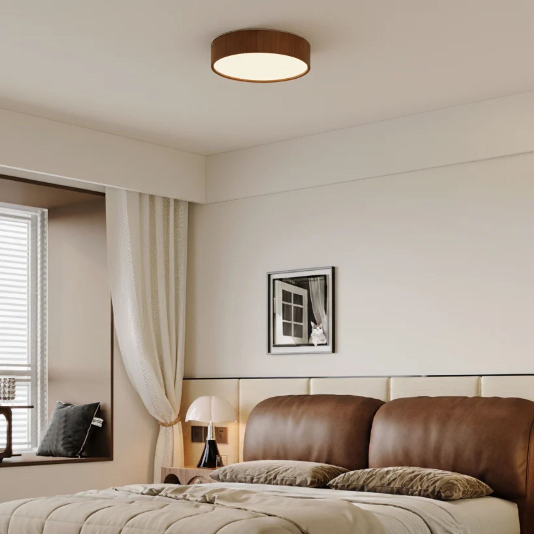 Clazo Wooden Japandi Style Ceiling Light