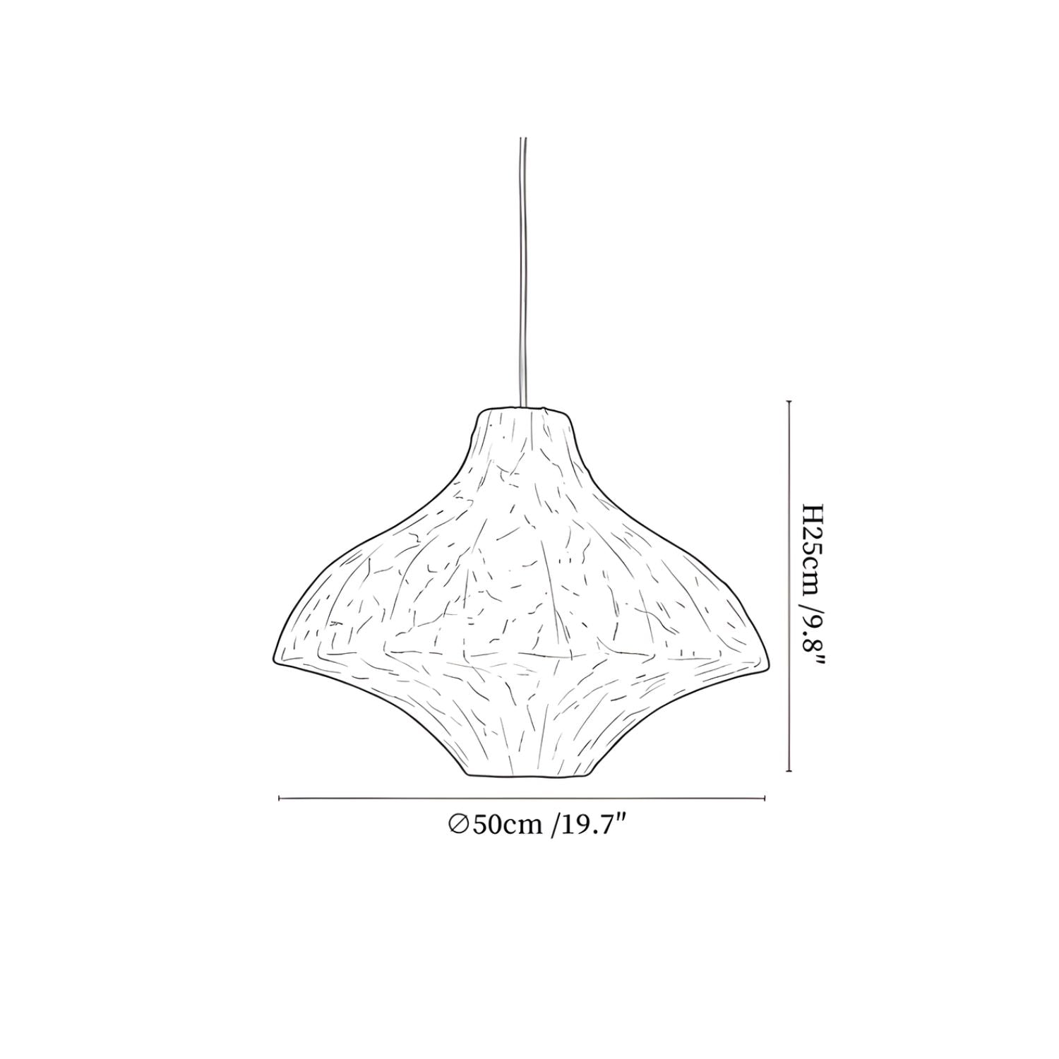 Taeyo Silk Pendant Light