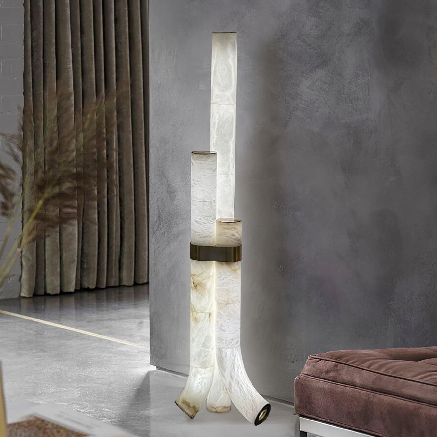Pylese Triple Alabaster Floor Lamp