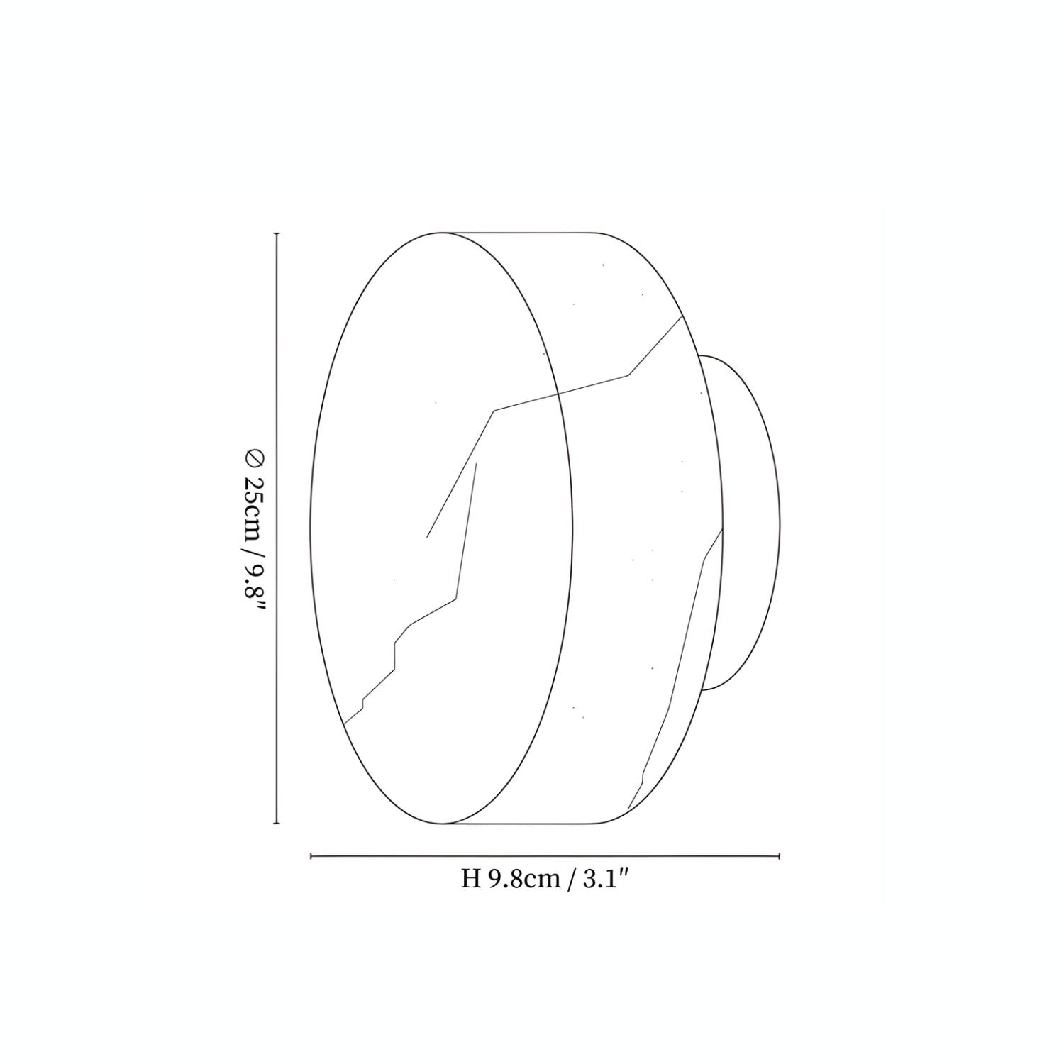 Yovena Alabaster Wall Light
