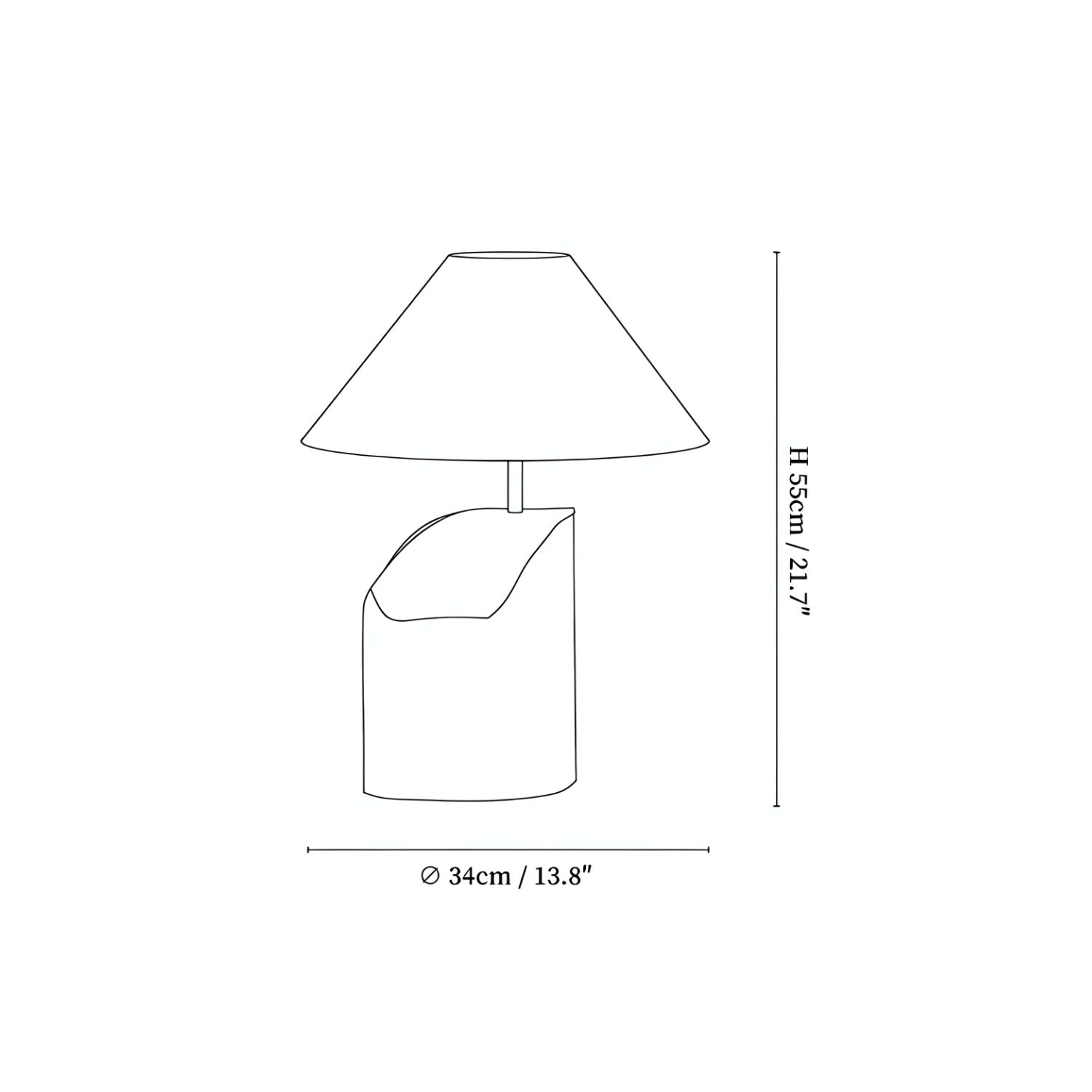 Tellon Wooden Table Lamp