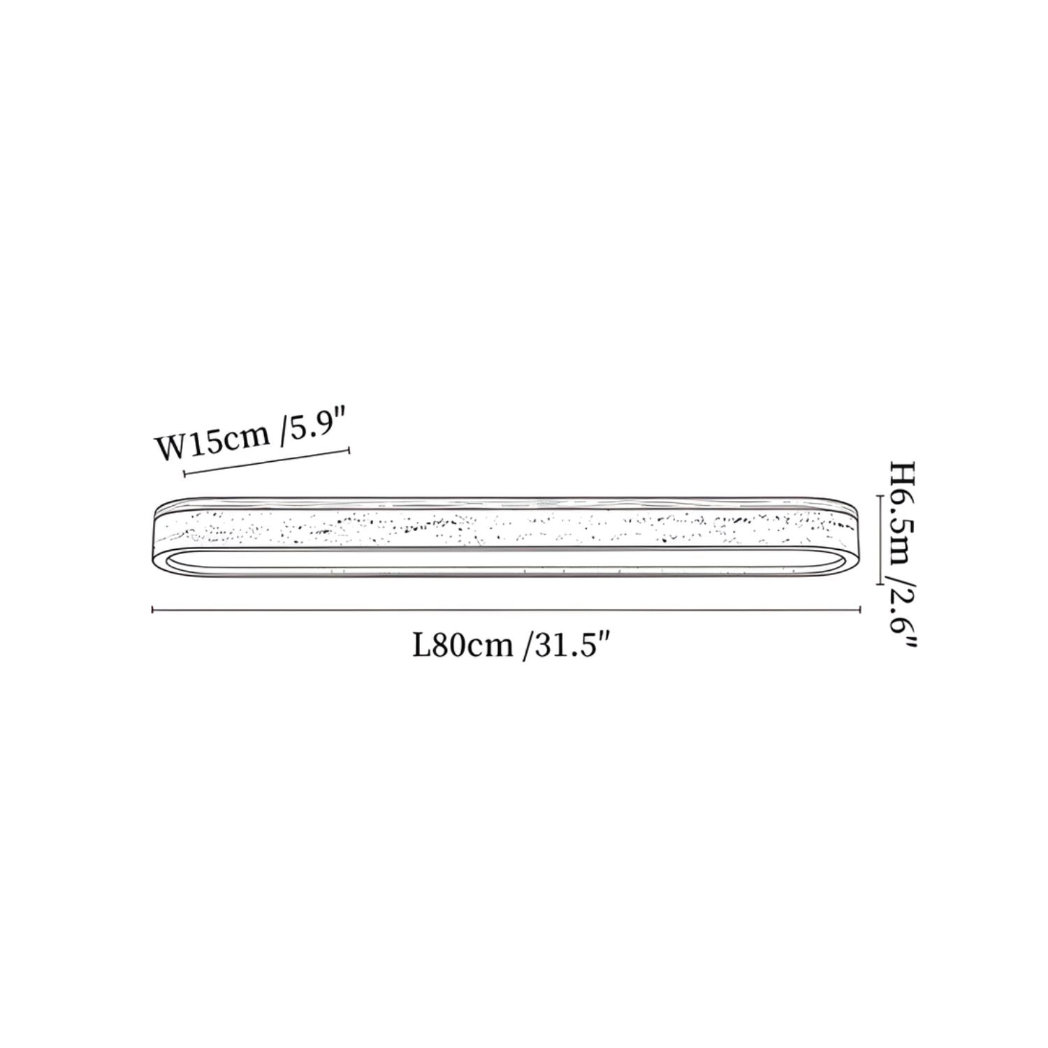 Sotale Travertine Ceiling Light