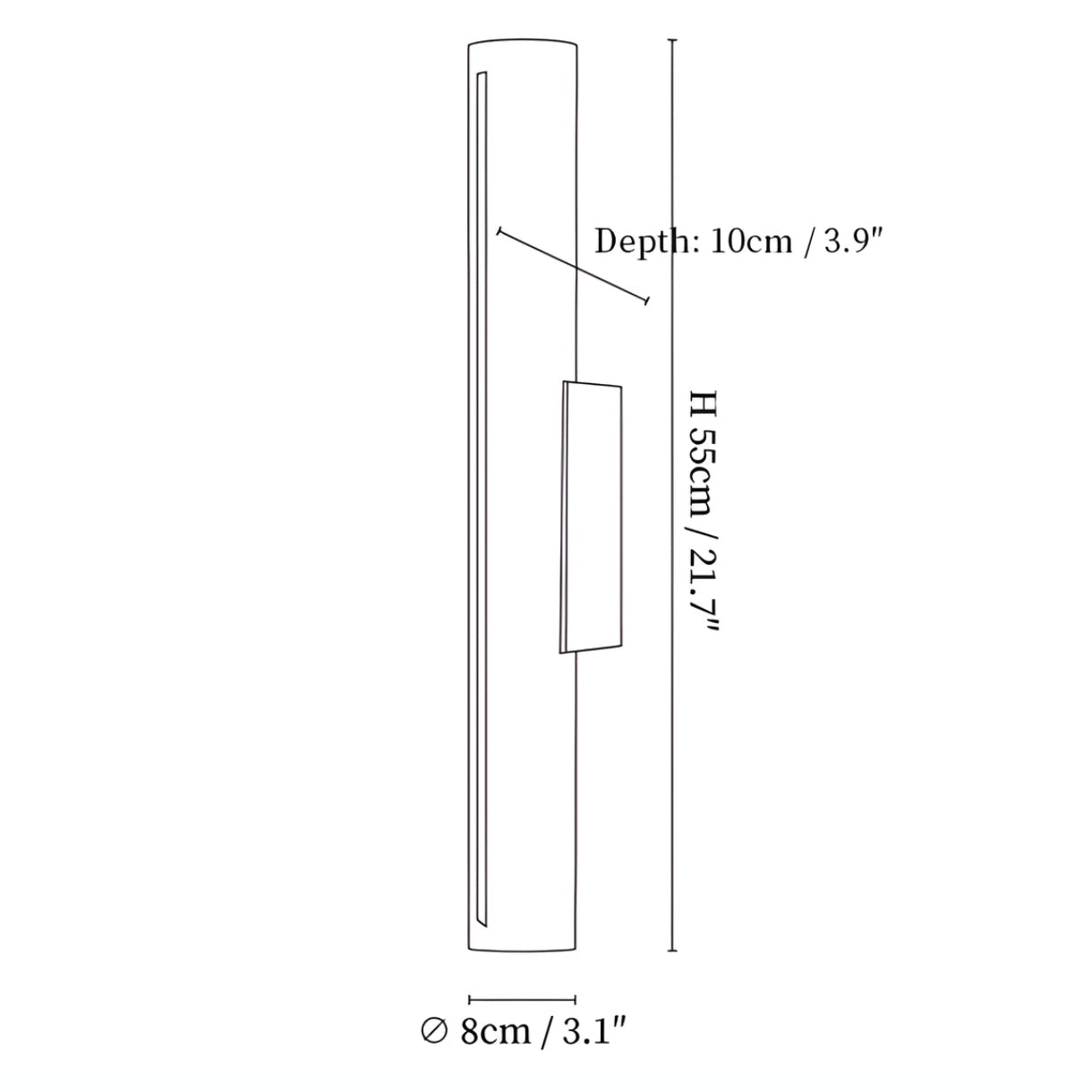 Bayca Cylindrical Wall Light