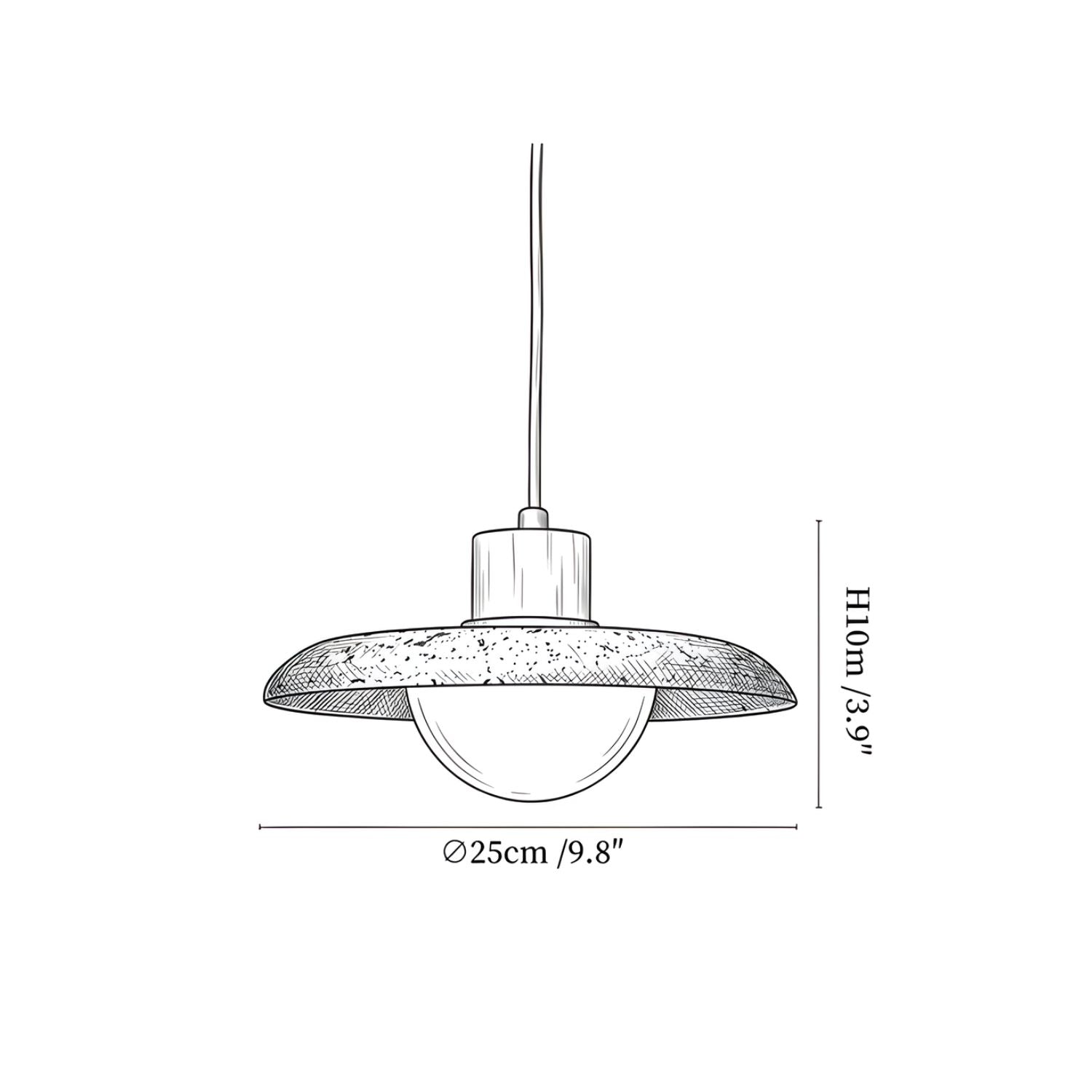 Pelyza Travertine Pendant Light