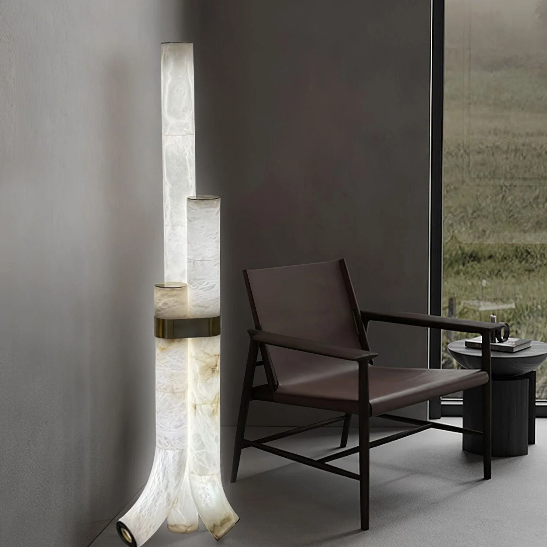 Pylese Triple Alabaster Floor Lamp