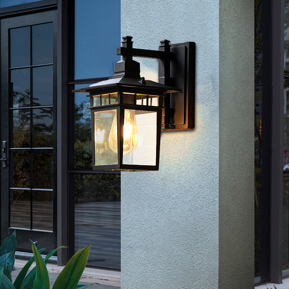 Silvax Lantern Outdoor Wall Light