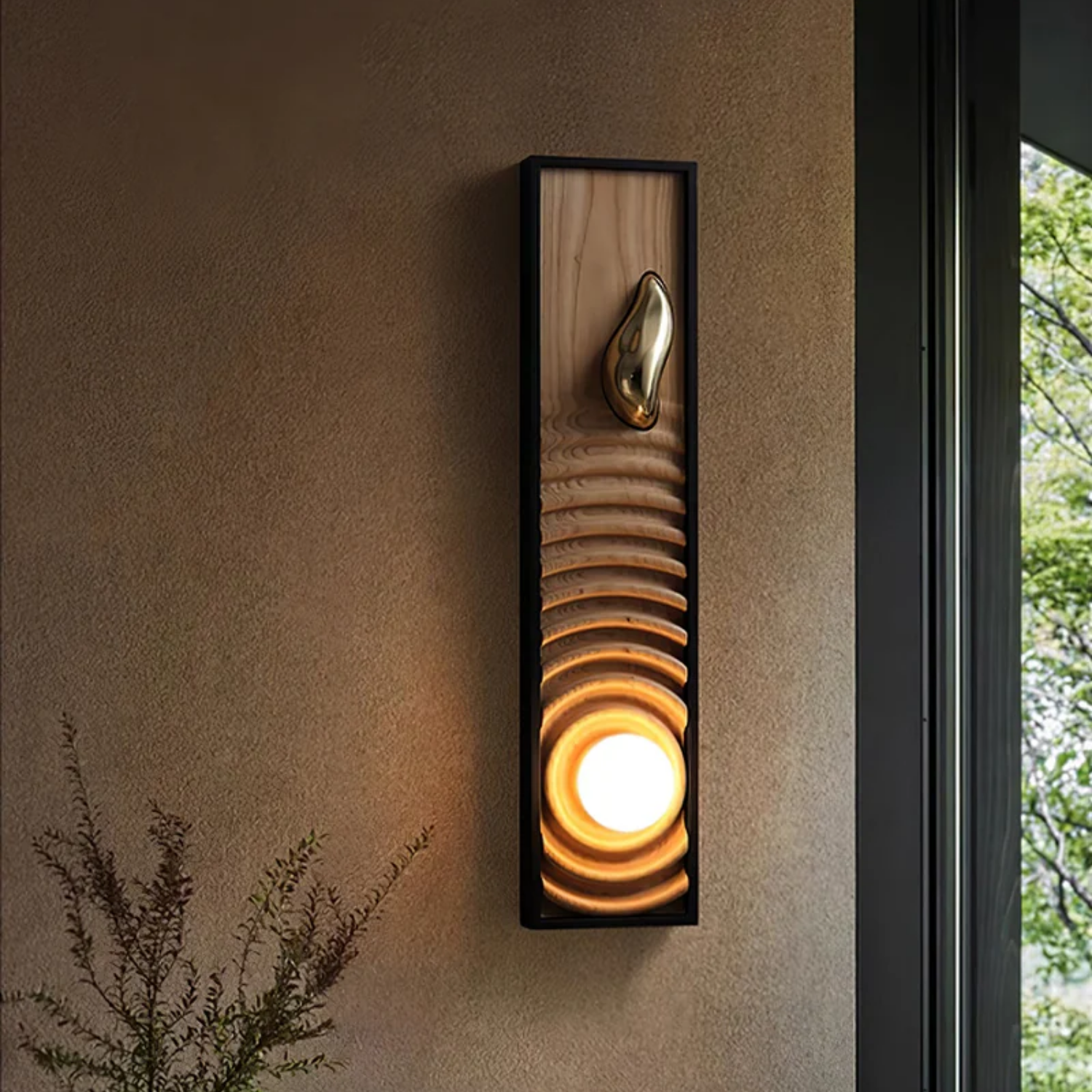 Moluze Wooden Wall Light