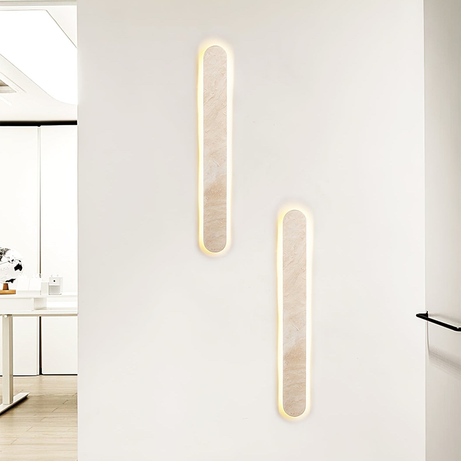 Leiyva Natural Stone Wall Light