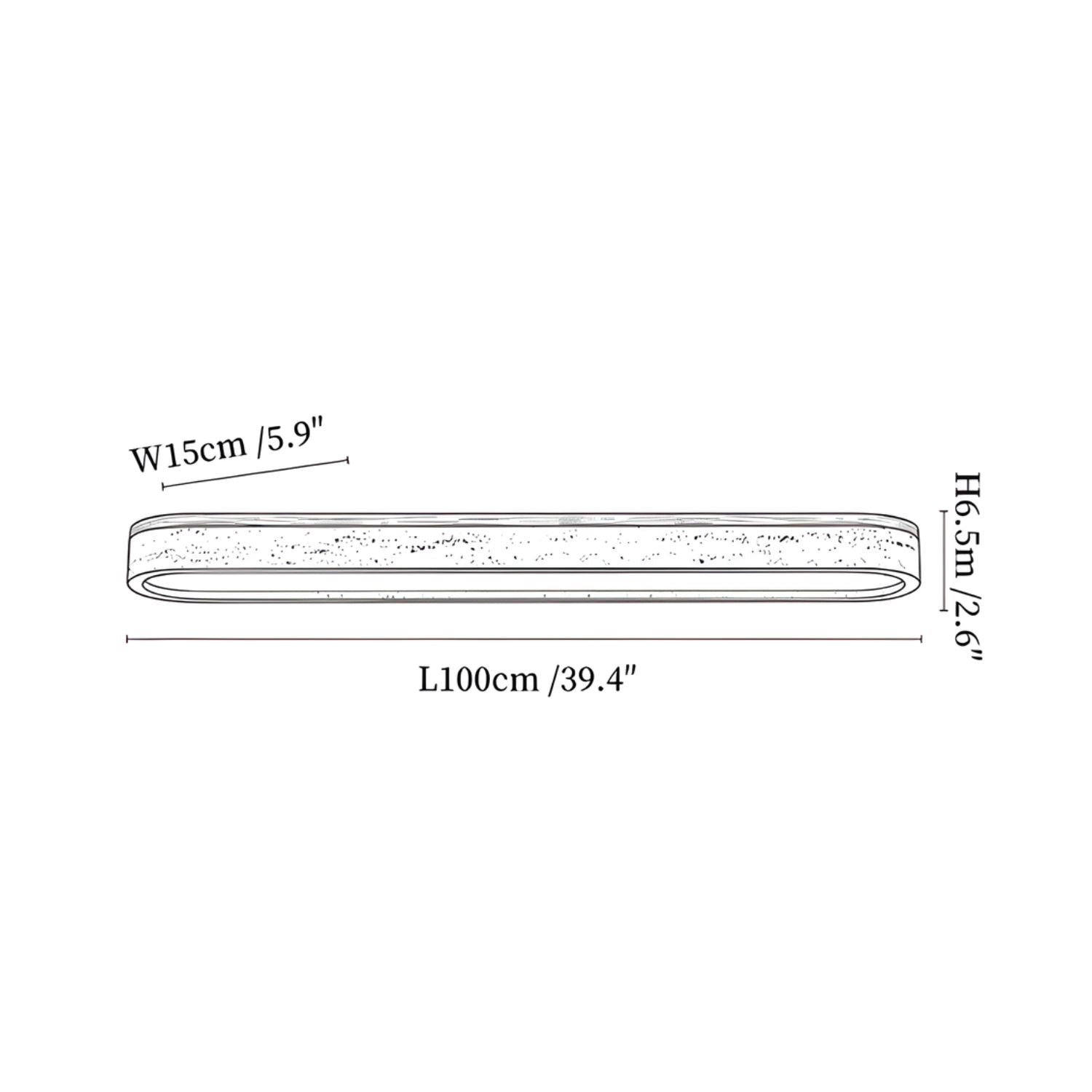 Sotale Travertine Ceiling Light
