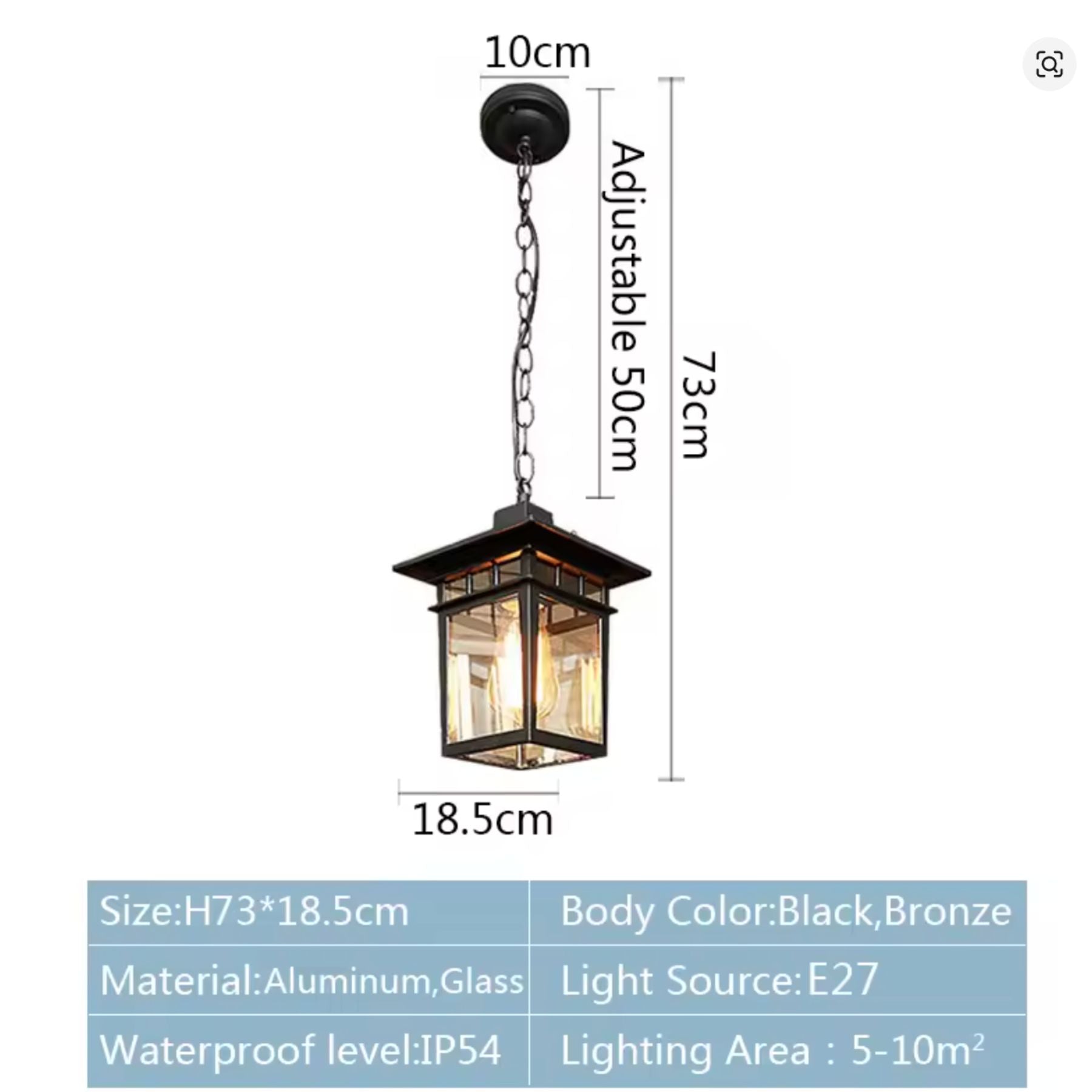 Silvax Lantern Outdoor Wall Light