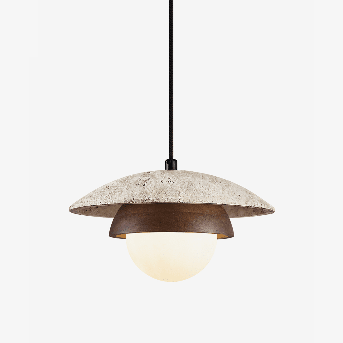 Myzo Layered Travertine Pendant Light