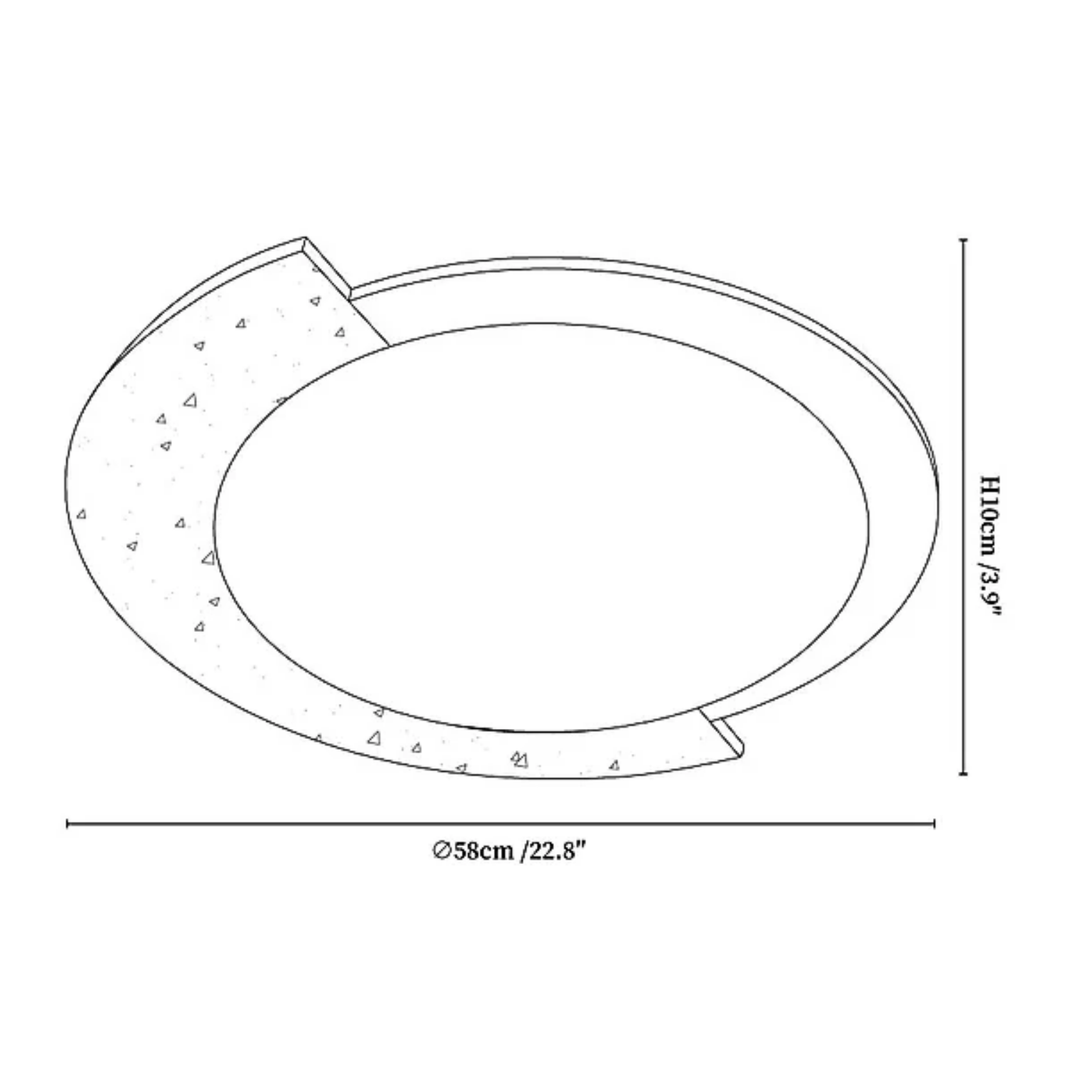 Blocesn Stone Ceiling Light