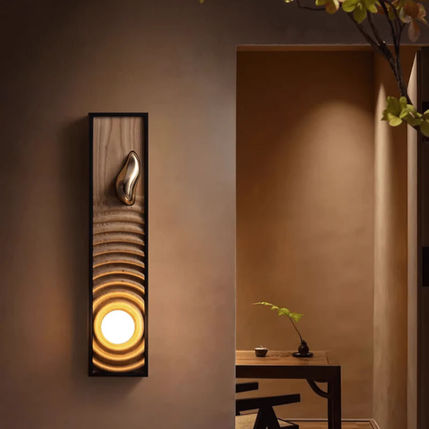 Moluze Wooden Wall Light