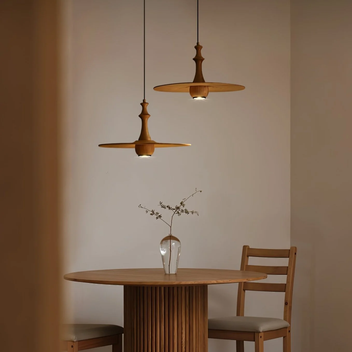 Spindu Wooden Pendant Light