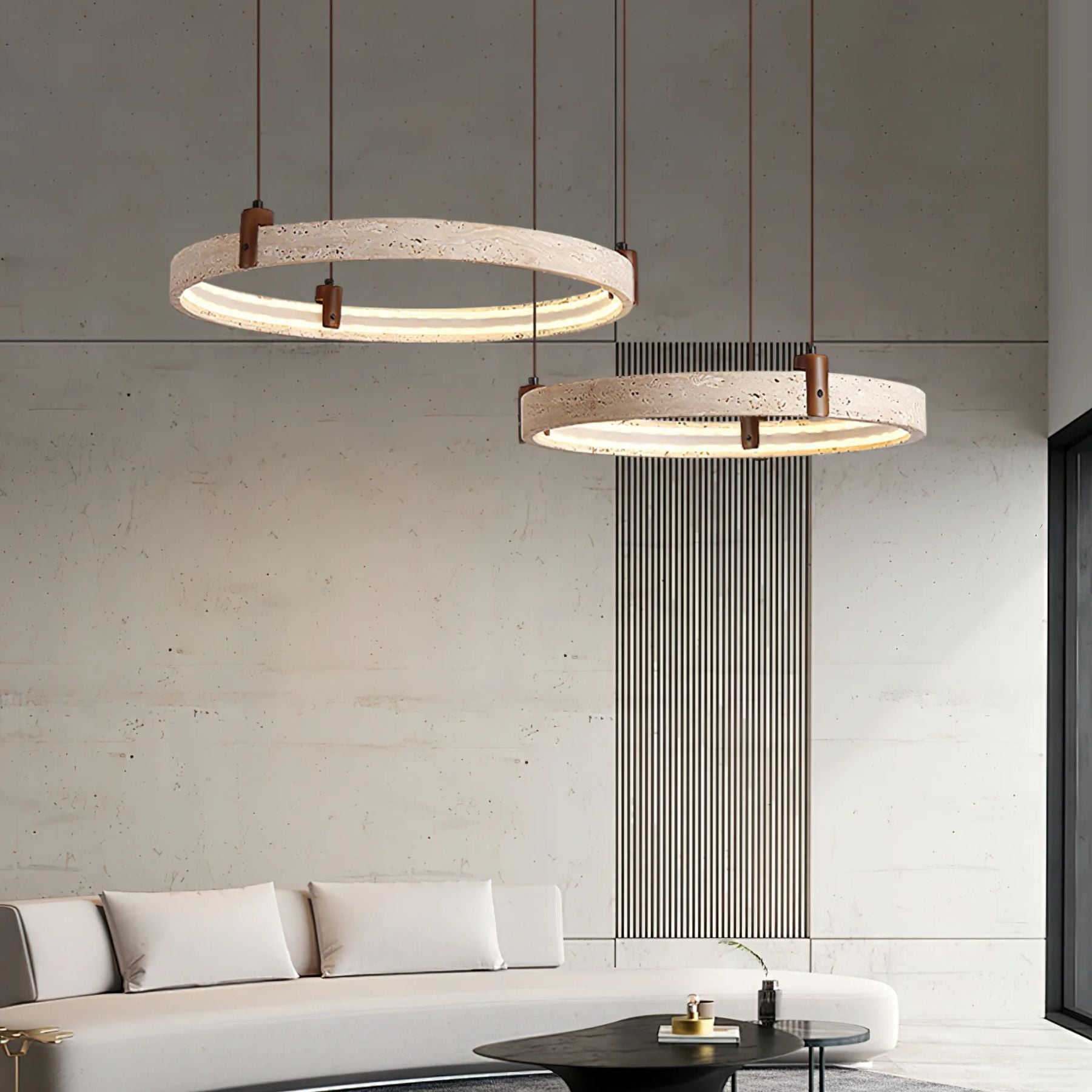 Ecolaze Natural Stone Pendant Light
