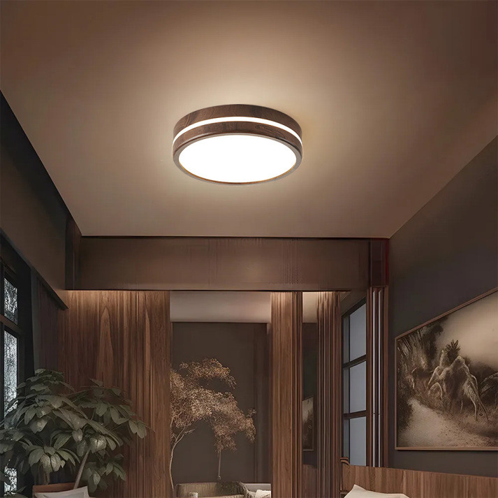Zoulon Wooden Japandi Ceiling Light