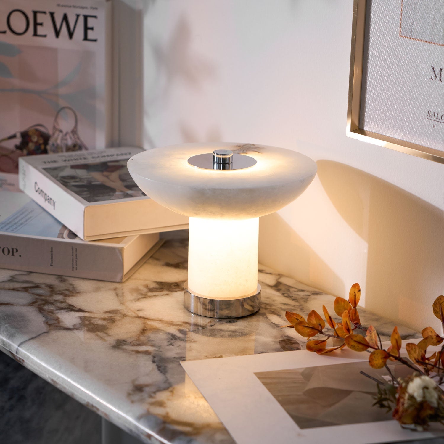 Aesmoze Alabaster Table Lamp