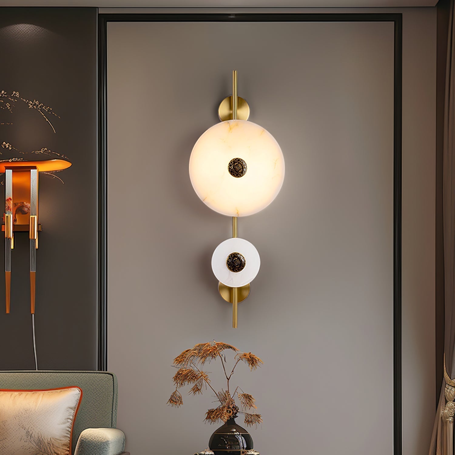 Mesona Alabaster Wall Light