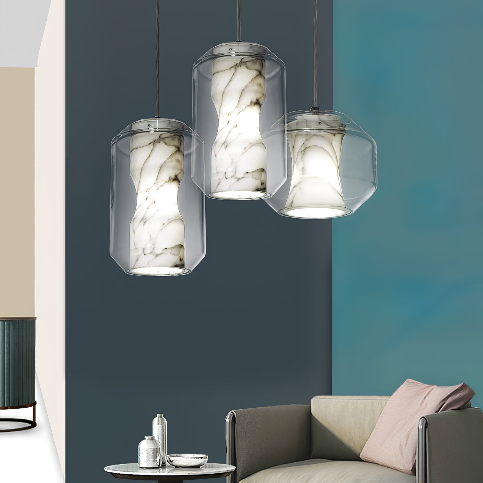 Colomo Alabaster Pendant Light